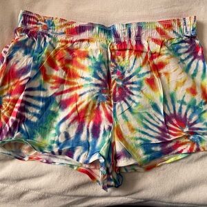 PINK Victoria's Secret Tie-Dye High Waist Shorts
